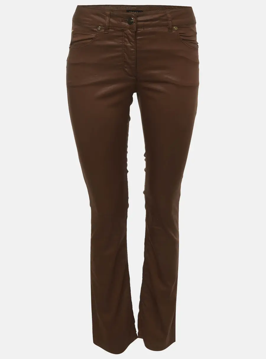 Escada Brown Stretch Denim Slim Fit Jeans S/Waist 28"