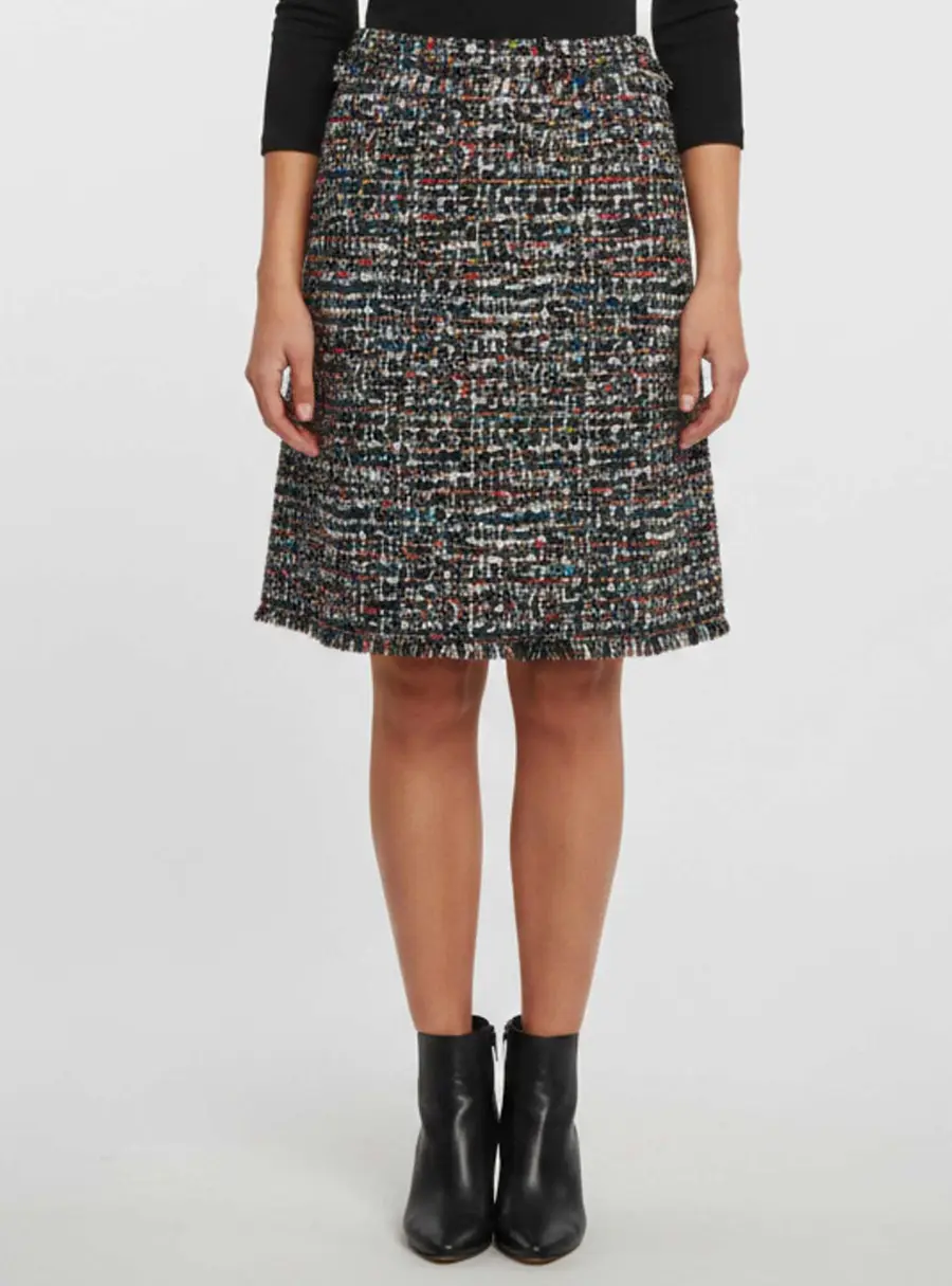 Escada Sport Multicolor Tweed Ritano Skirt M