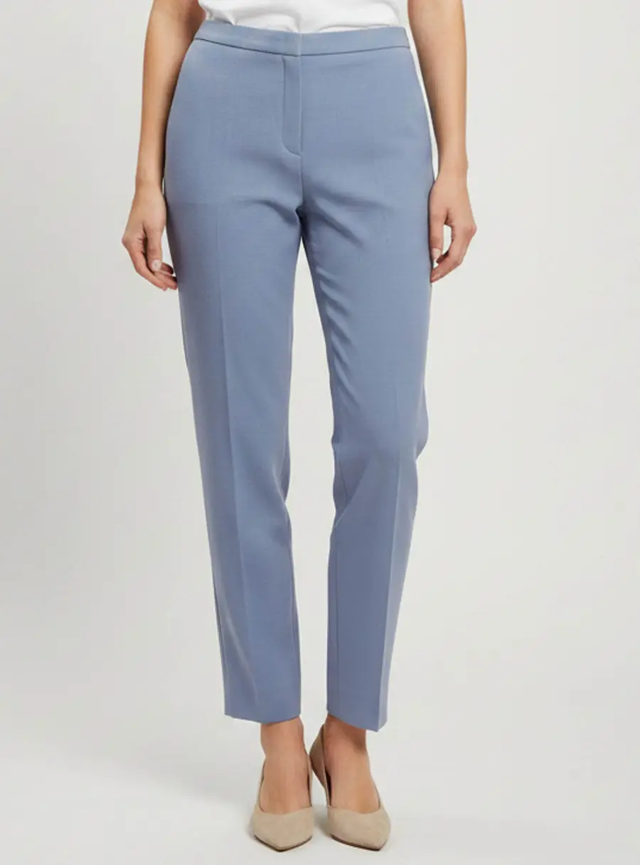 Escada Lavender Stretch Wool Tailored Pants M