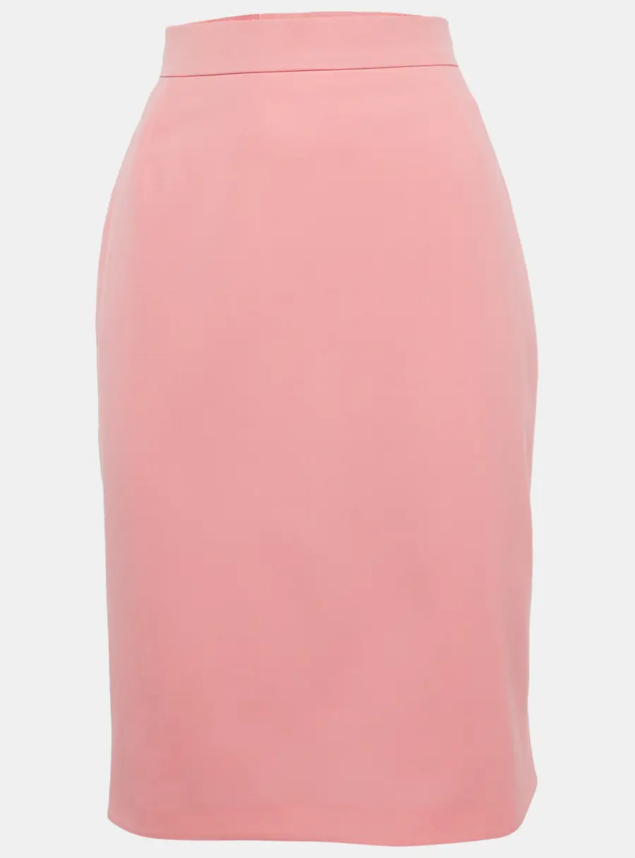 Escada By Margaretha Ley Pink Gabardine Pencil Skirt M