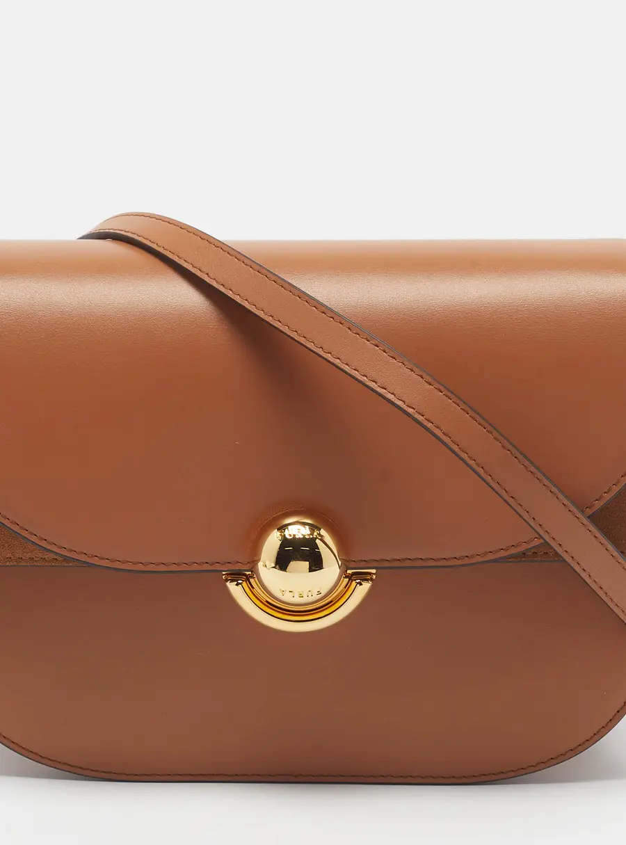 Furla Sfera S Brown Leather Crossbody Bag