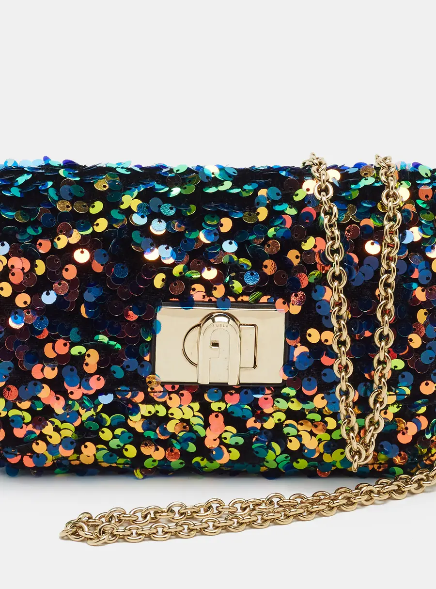 Furla 1927 Flap Mini Multicolor Sequins Shoulder Bag