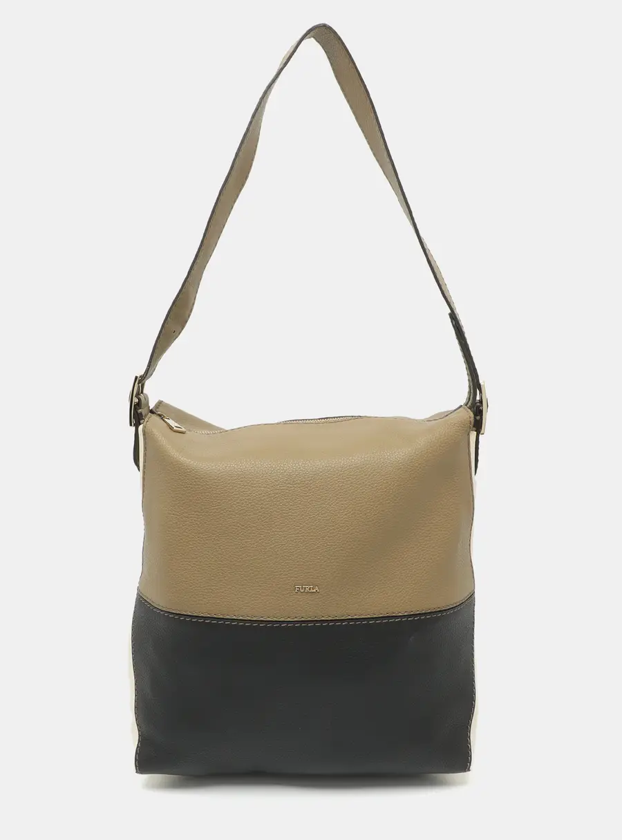 Furla Dori Tri Color Leather Hobo