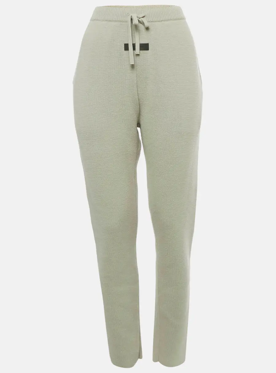 Essentials Fear of God Green Milano Knit Sweatpants S