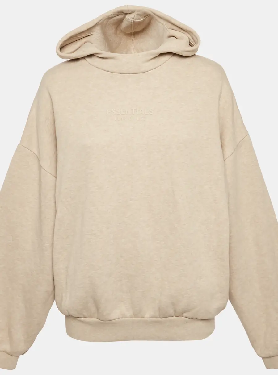 Essentials Fear of God Beige Cotton Hoodie M