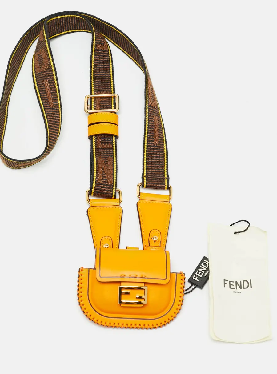 Fendi Baguette AirPods Pro Case Orange Leather