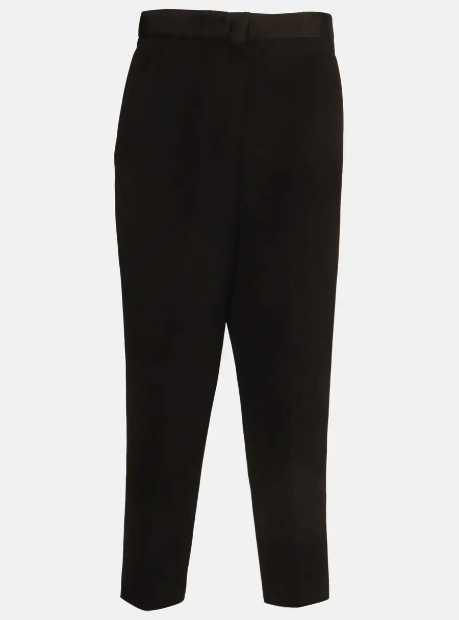 Fendi Black Wool Formal Trousers S