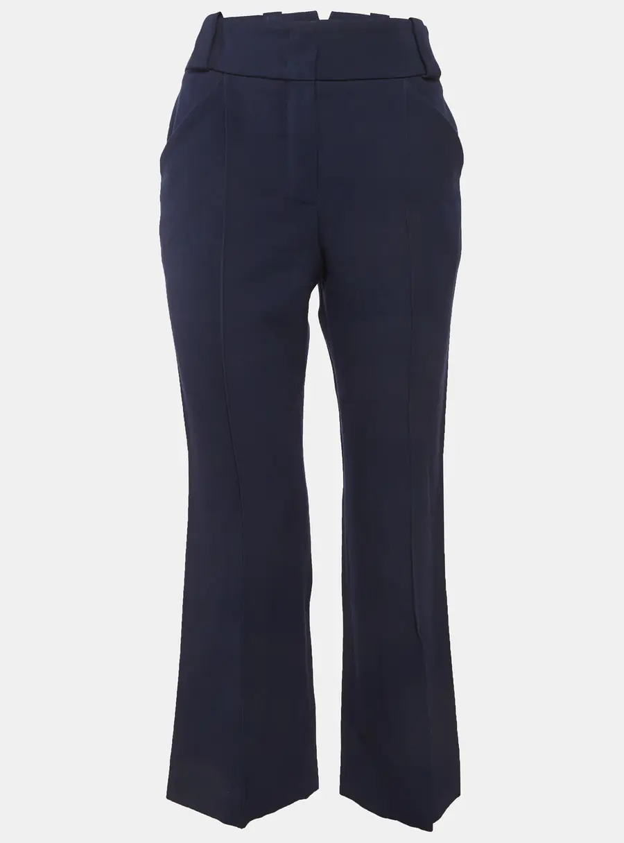 Fendi Blue Gabardine Trousers S