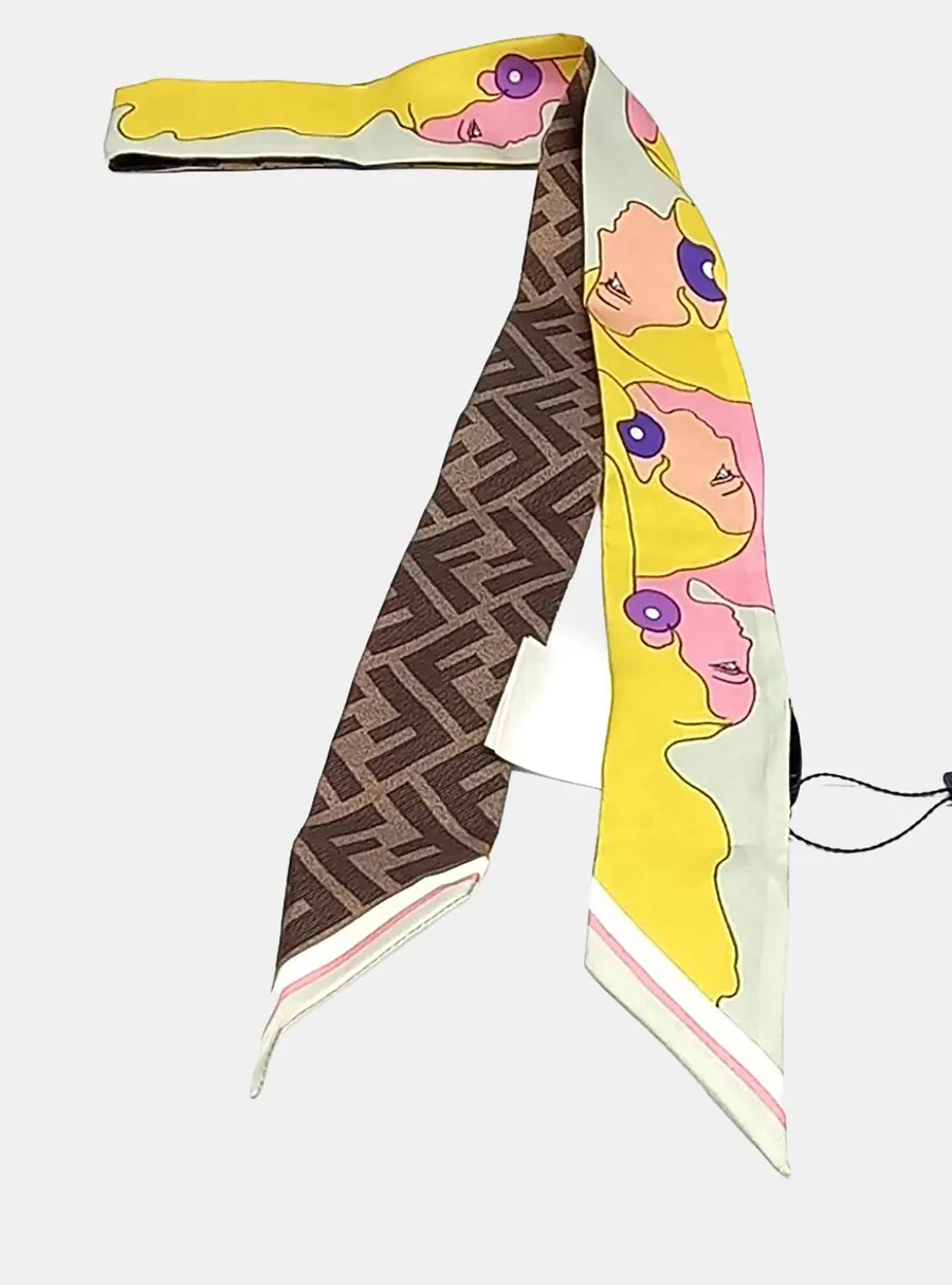Fendi Silk Twilly Scarf