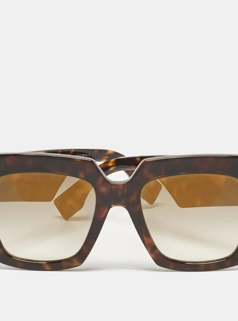 Fendi Havana/Grey Gradient FF0263/S Facets Square Sunglasses