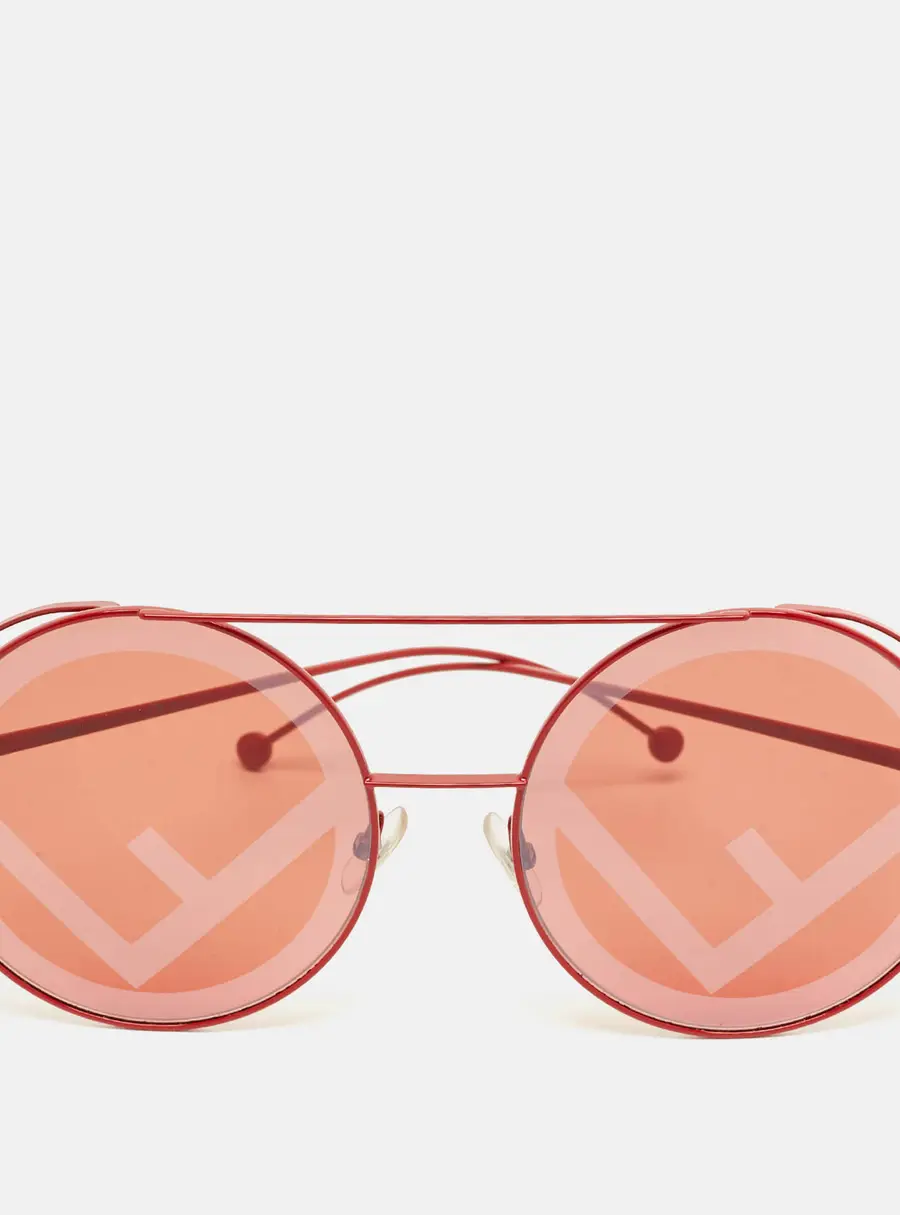 Fendi Red FF 0285/S Round Sunglasses