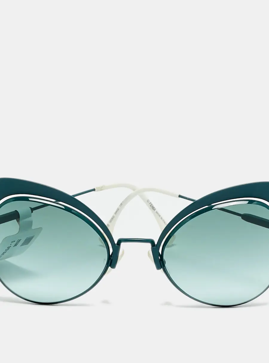 Fendi Green Gradient FF 0247/S Eyeshine Butterfly Sunglasses
