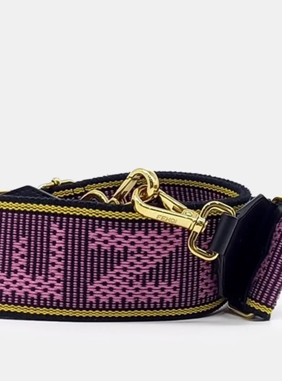 Fendi Purple Canvas Strap You