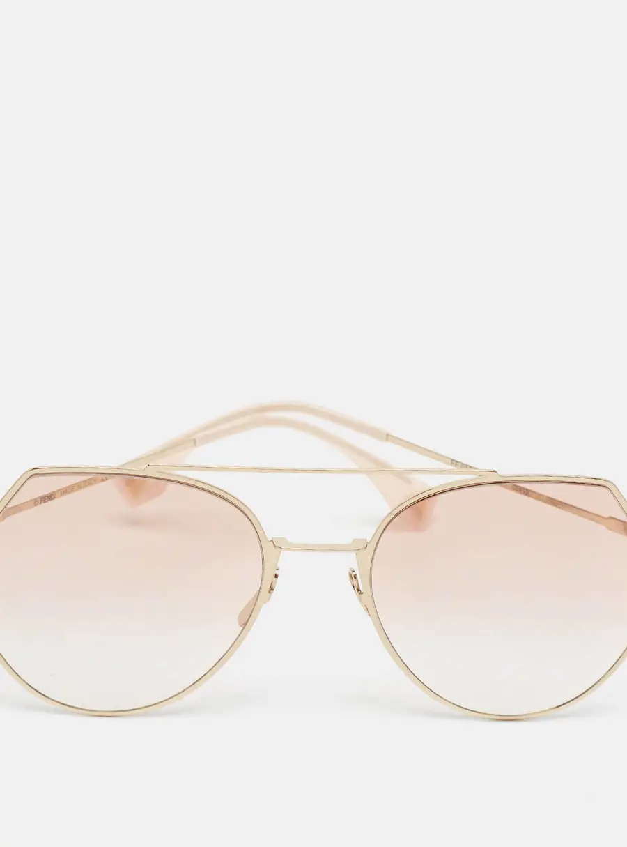 Fendi Pink/Gold Gradient FE0194/S FF Aviator Sunglasses