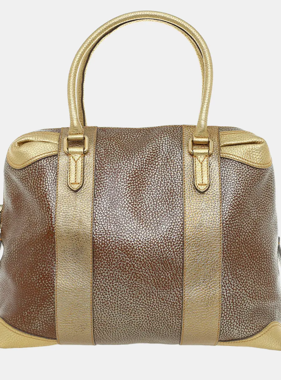Fendi Zucca Media Large Boston Bag