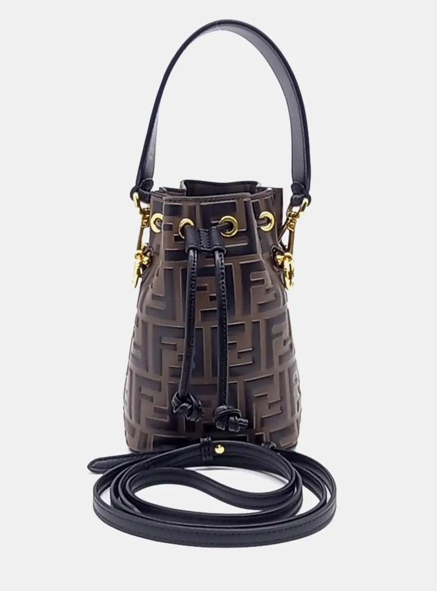Fendi Multicolor Leather Montrejo Mini Bucket Bag