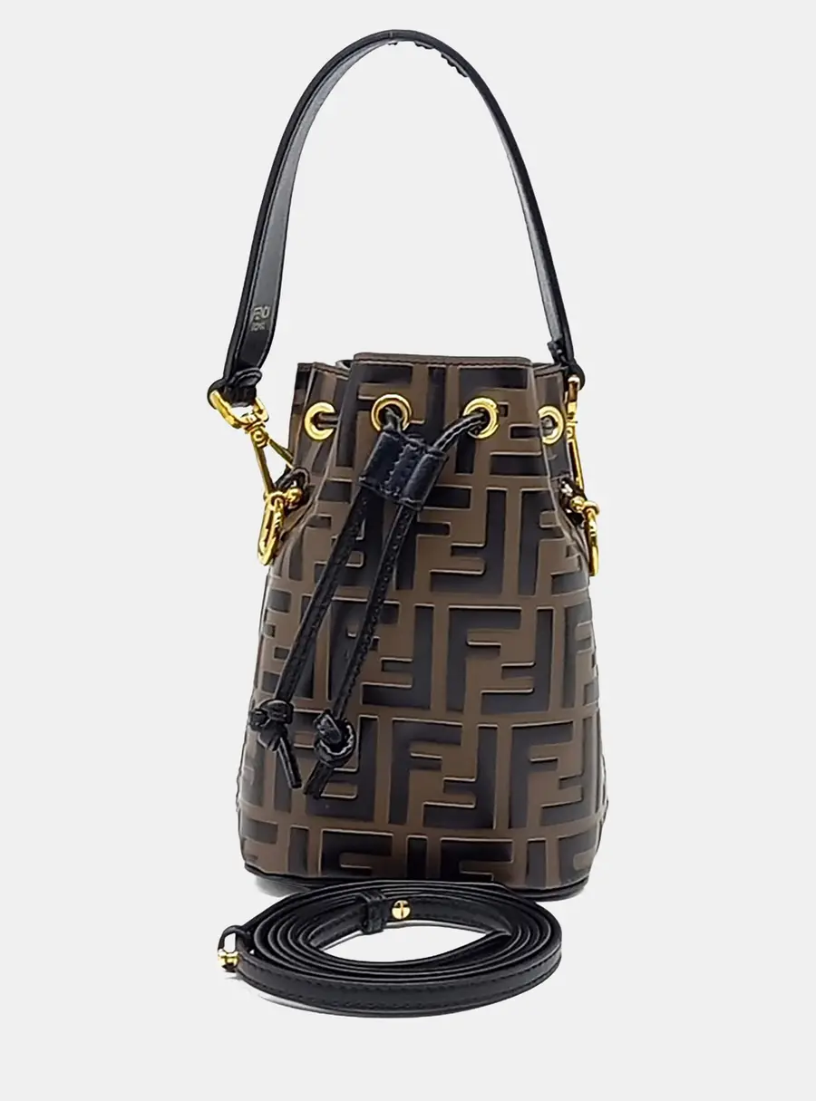 Fendi Multicolor Leather Montrejo Mini Bucket Bag