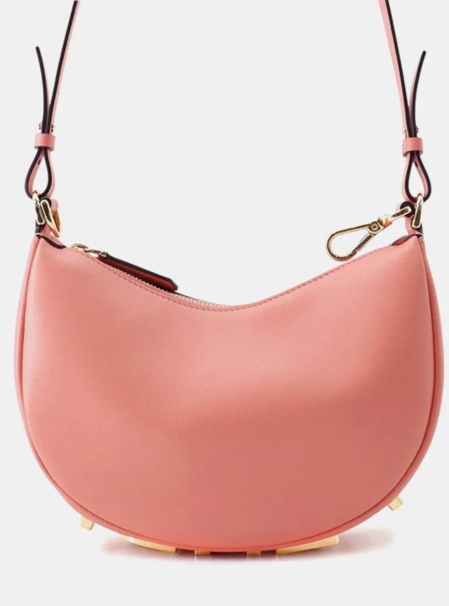 Fendi Graphy Shoulder Bag Pink Leather Size Mini