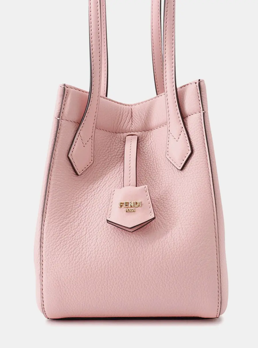 Fendi Origami Shoulder Bag Bubble Gum Leather Size Mini