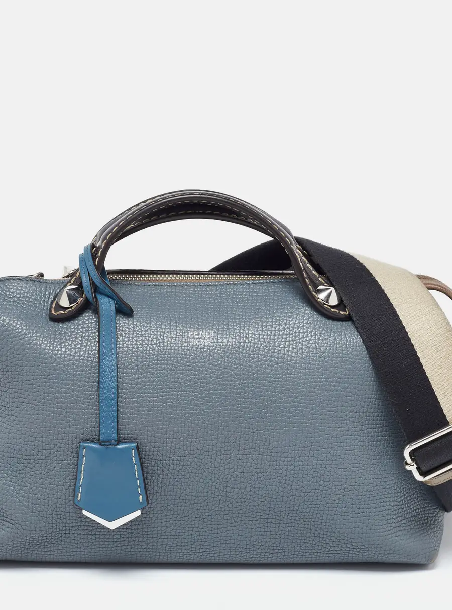 Fendi By The Way Small Blue Leather Shoulder Bags