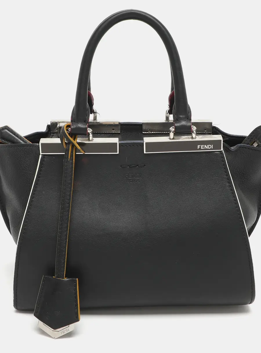 Fendi 3Jours Petite Black Leather Tote