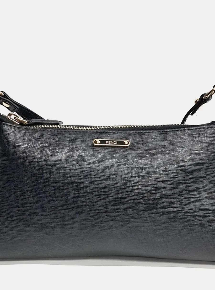 Fendi Black Leather Crossbody Bag (8MO357)