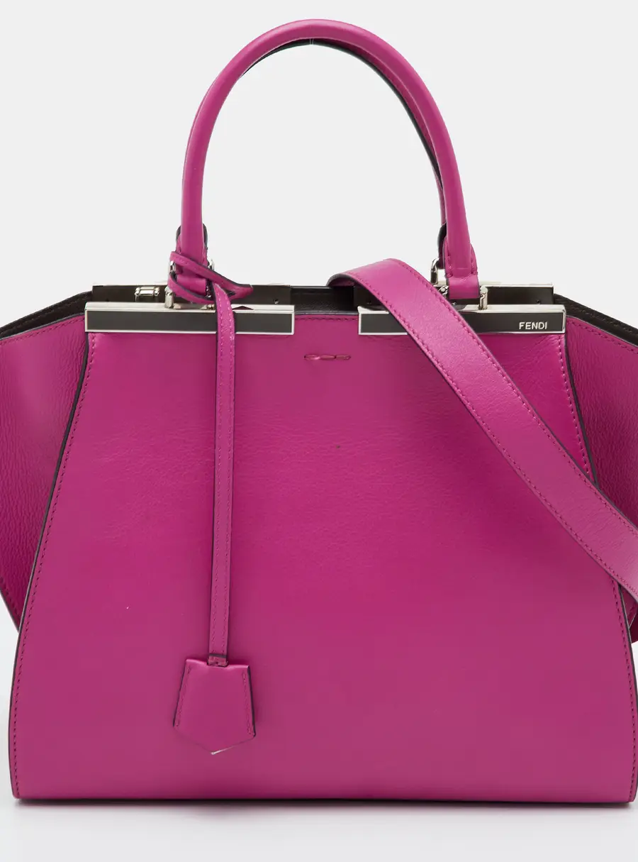 Fendi 3Jours Medium Fucshia Leather Tote