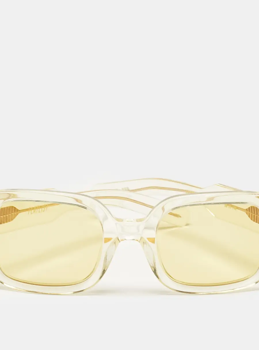 Tishkoff Yellow Tishkoff Square Sunglasses