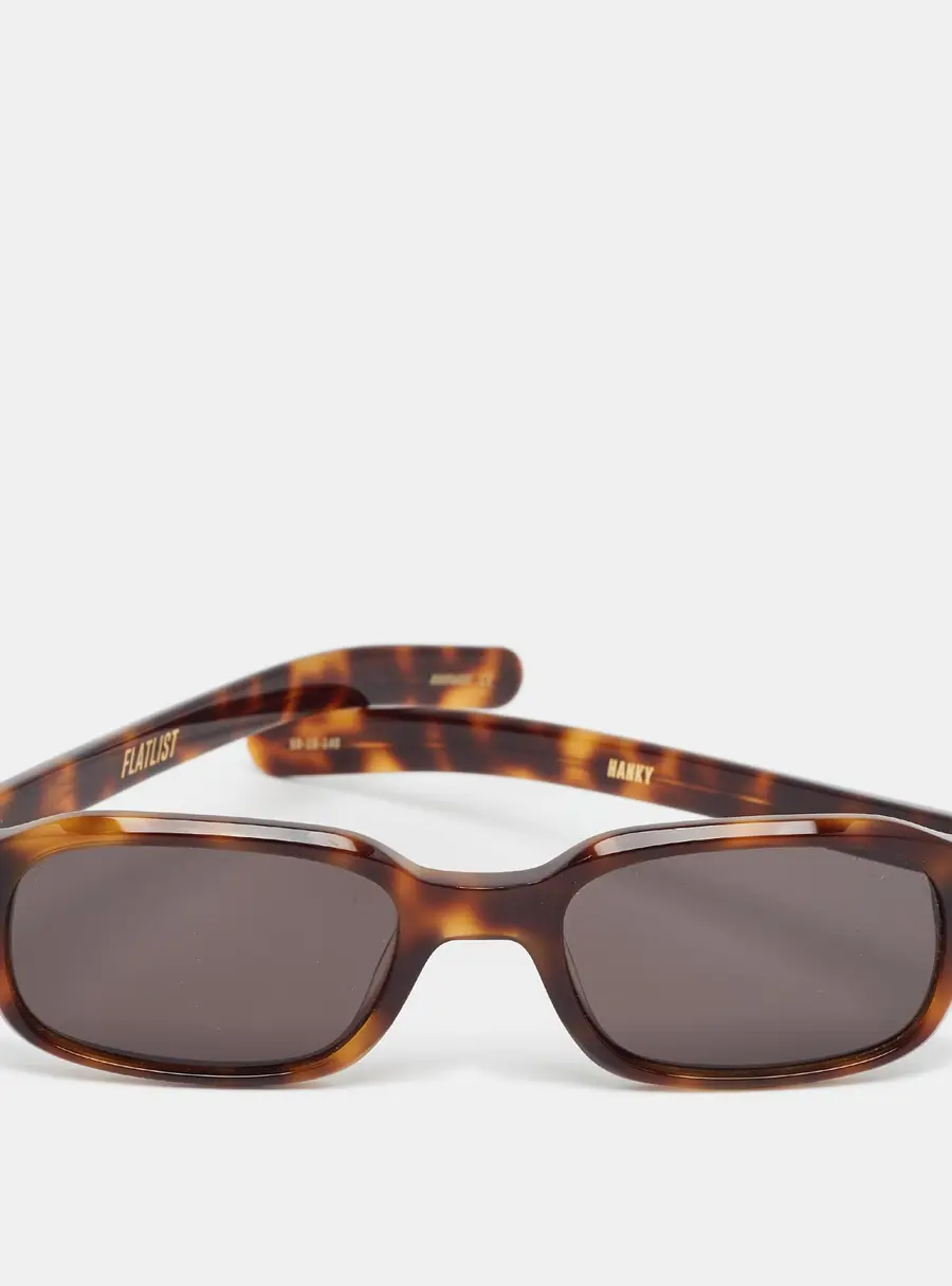 Flatlist Tortoise Brown 005 FL 699 Hanky Rectangle Sunglasses