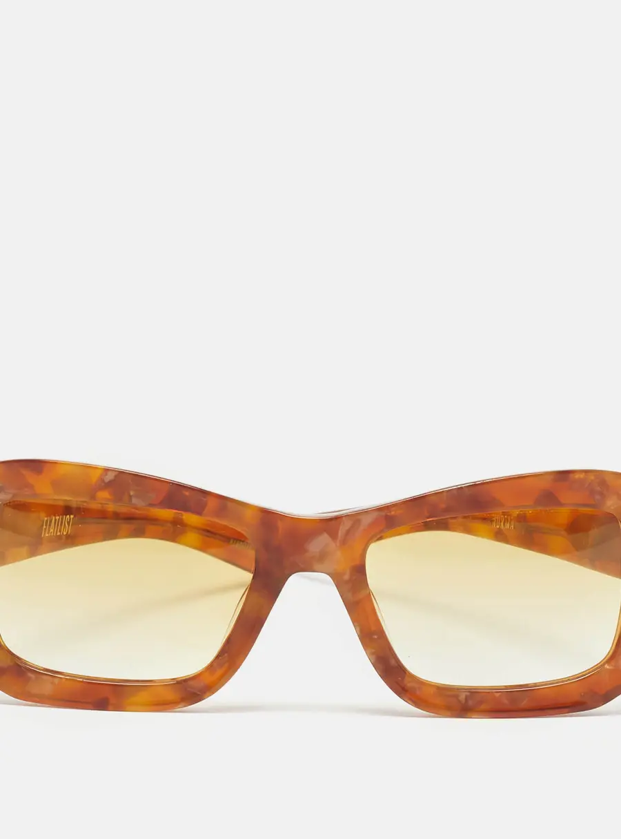 Flatlist Brown Gradient 012 FL 822 Norma Rectangle Sunglasses