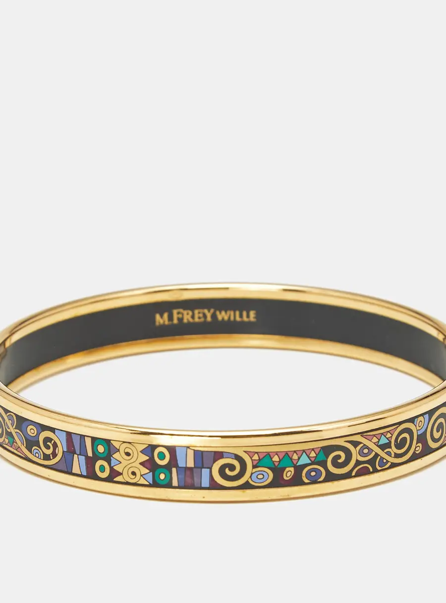 Frey Wille Fire Enamel Gold Tone Bracelet