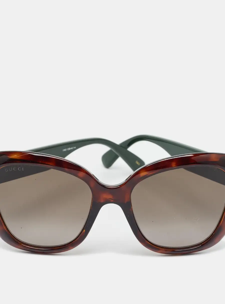 Gucci Tortoise Brown Gradient GG0860S Web Butterfly Sunglasses
