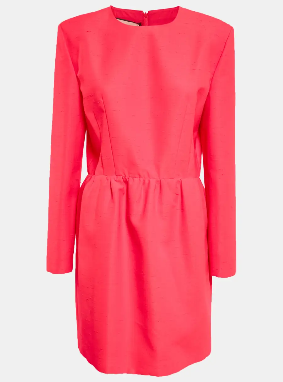 Gucci Pink Textured Crepe Mini Dress L