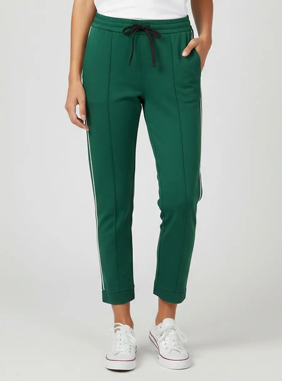 Gucci Green Web Striped Technical Jersey Joggers XXS