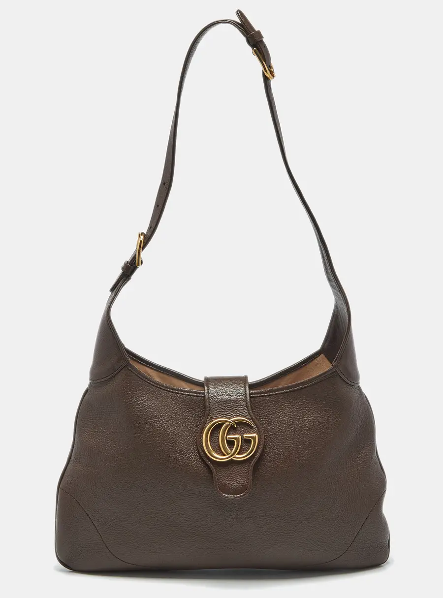 Gucci Brown Leather Medium Aphrodite Hobo