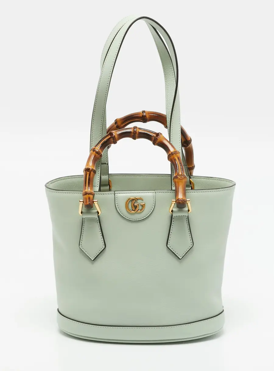 Gucci Diana Small Mint Green Leather Tote