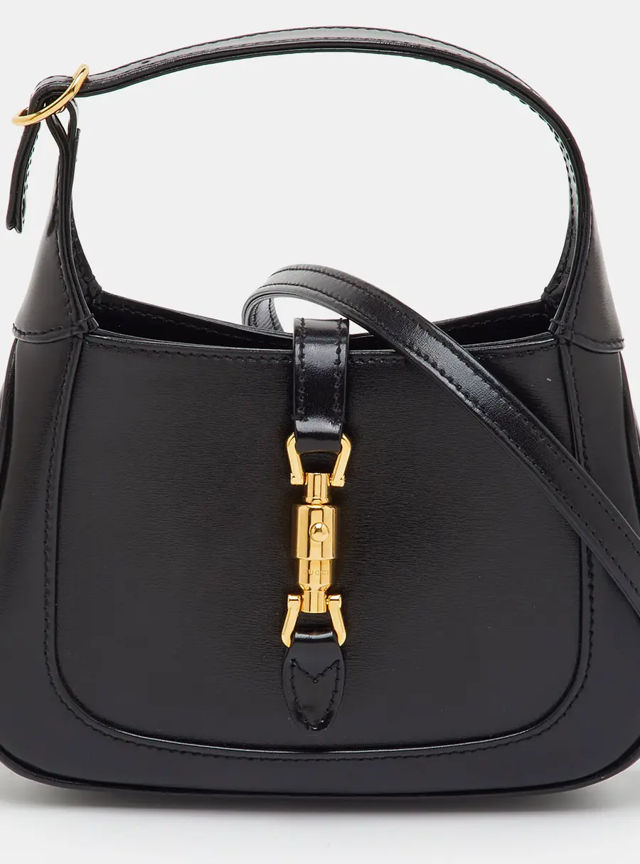 Gucci Jackie 1961 Mini Black Leather Shoulder Bag