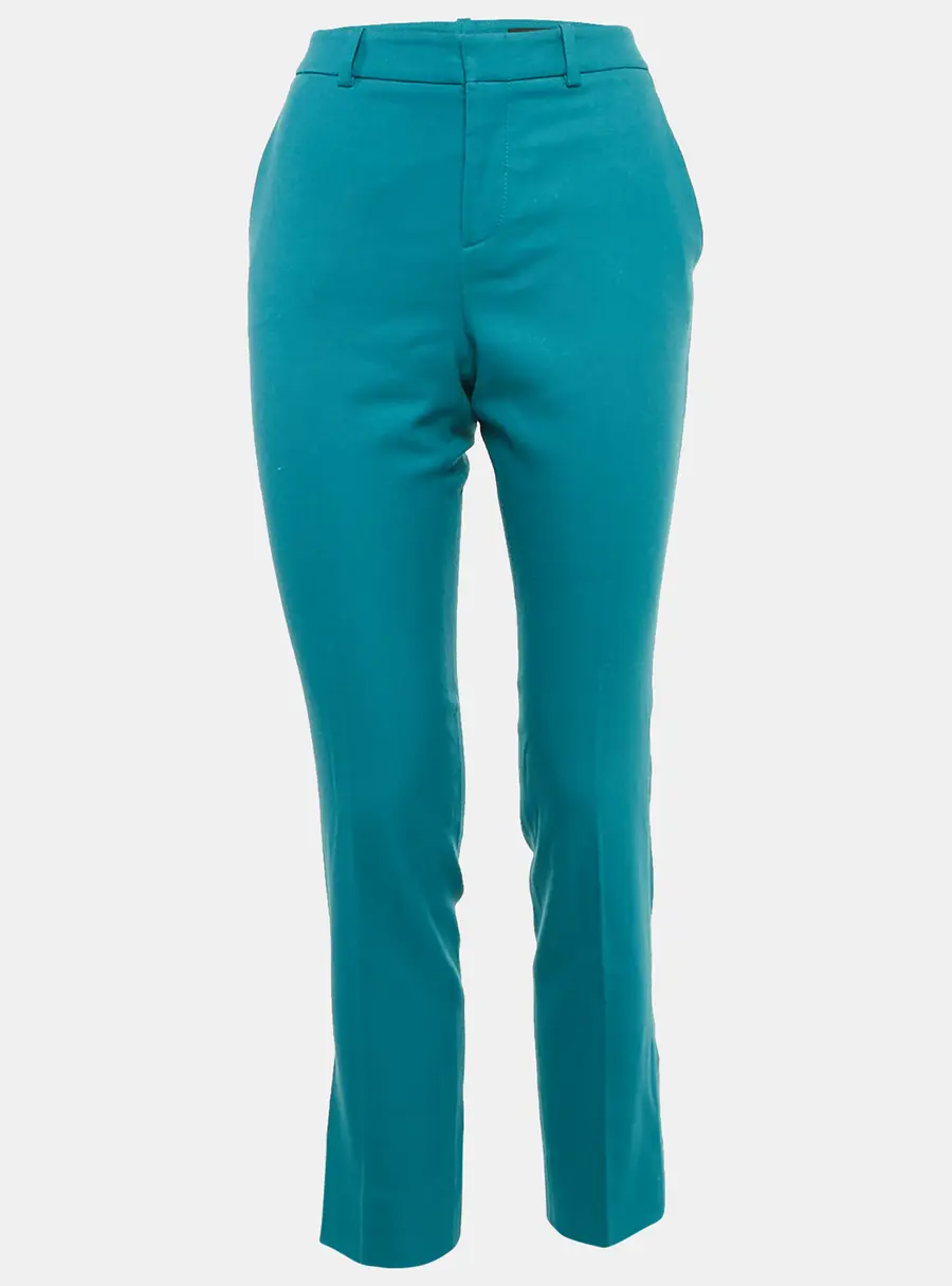 Gucci Wool Teal Blue Wool Trousers S