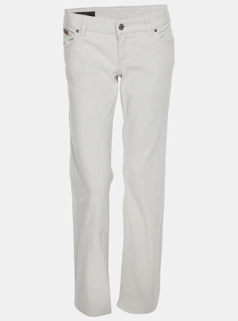 Gucci Off White Denim Wide Leg Pants M