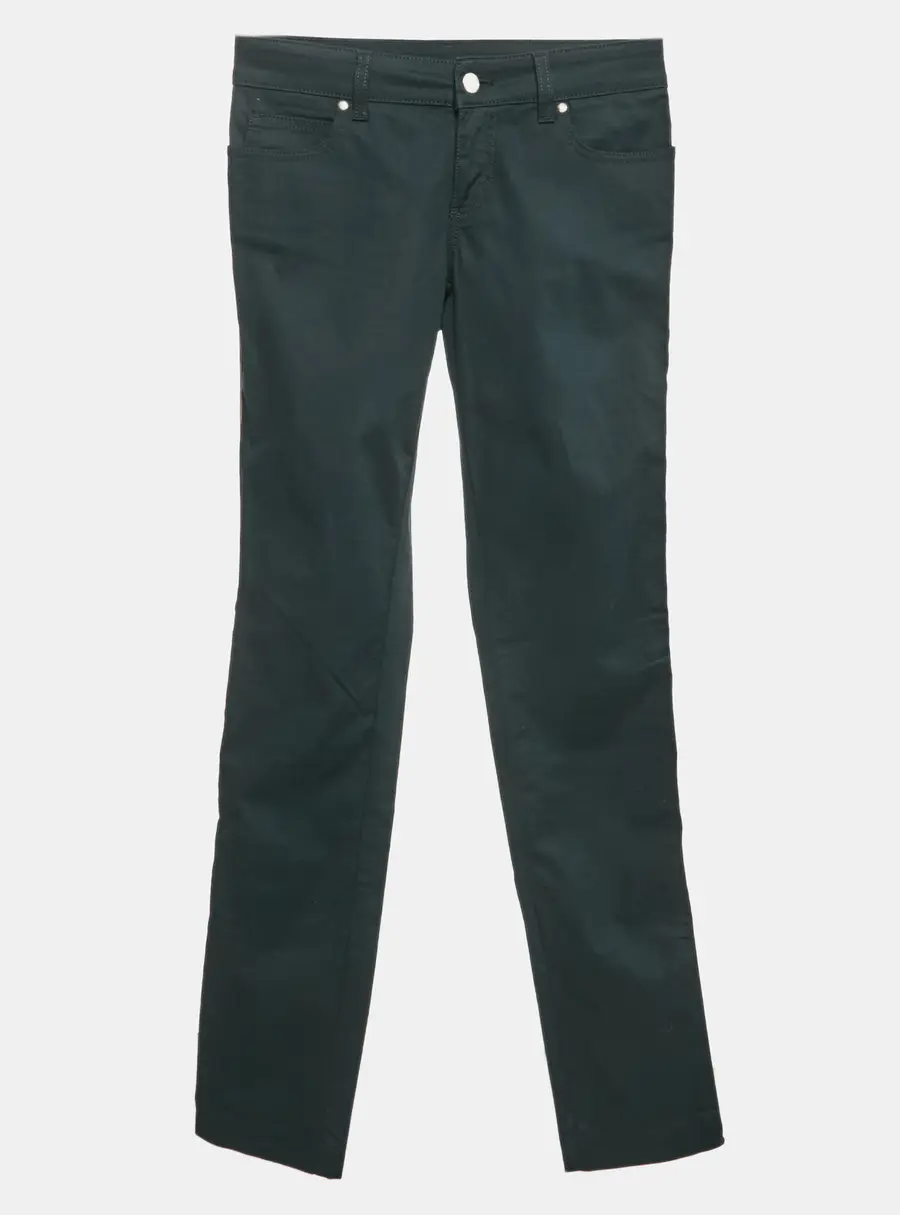 Gucci Black Pocket Detail Cotton Skinny Trousers XS