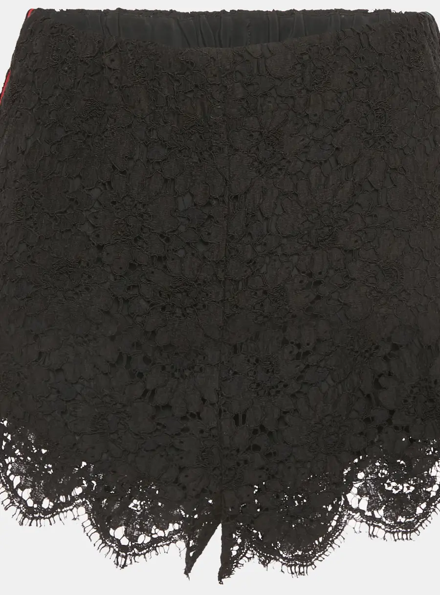 Gucci Black Lace Elasticized Waist Shorts S