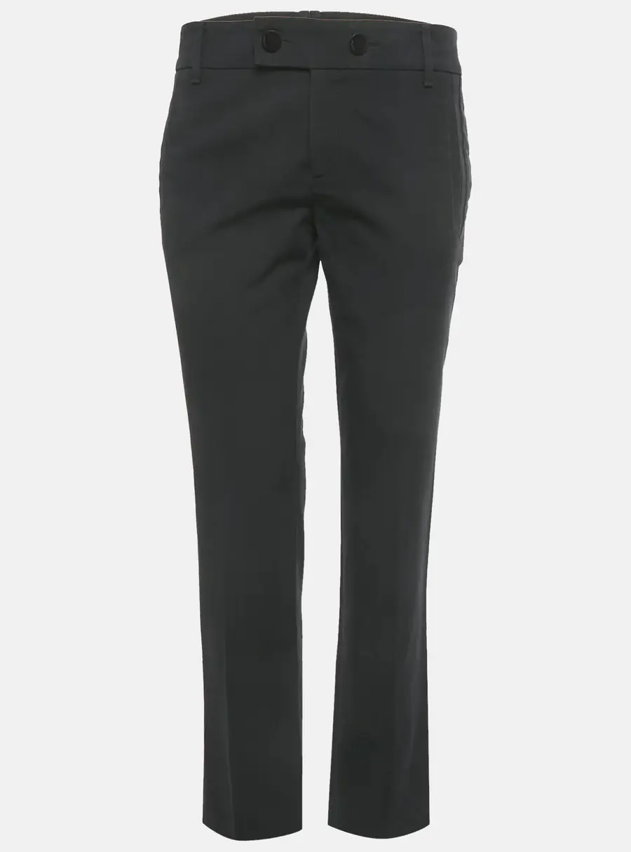 Gucci Navy Blue Cotton Formal Trousers M