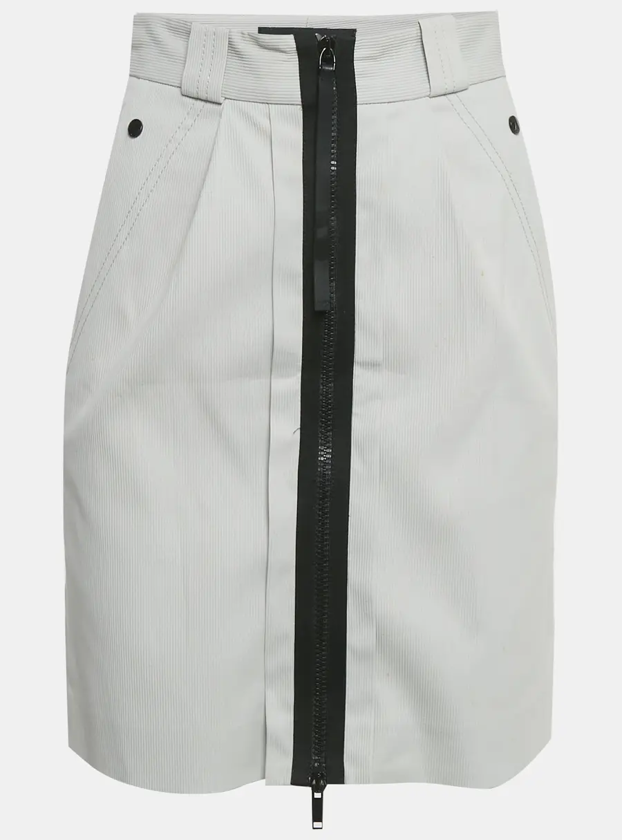 Gucci Light Grey Corduroy Mini Skirt S