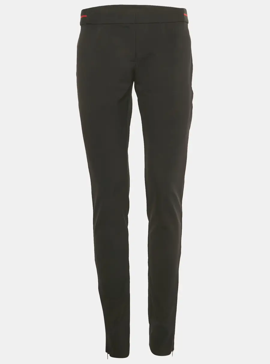 Gucci Black Web Trim Waist Jersey Leggings M