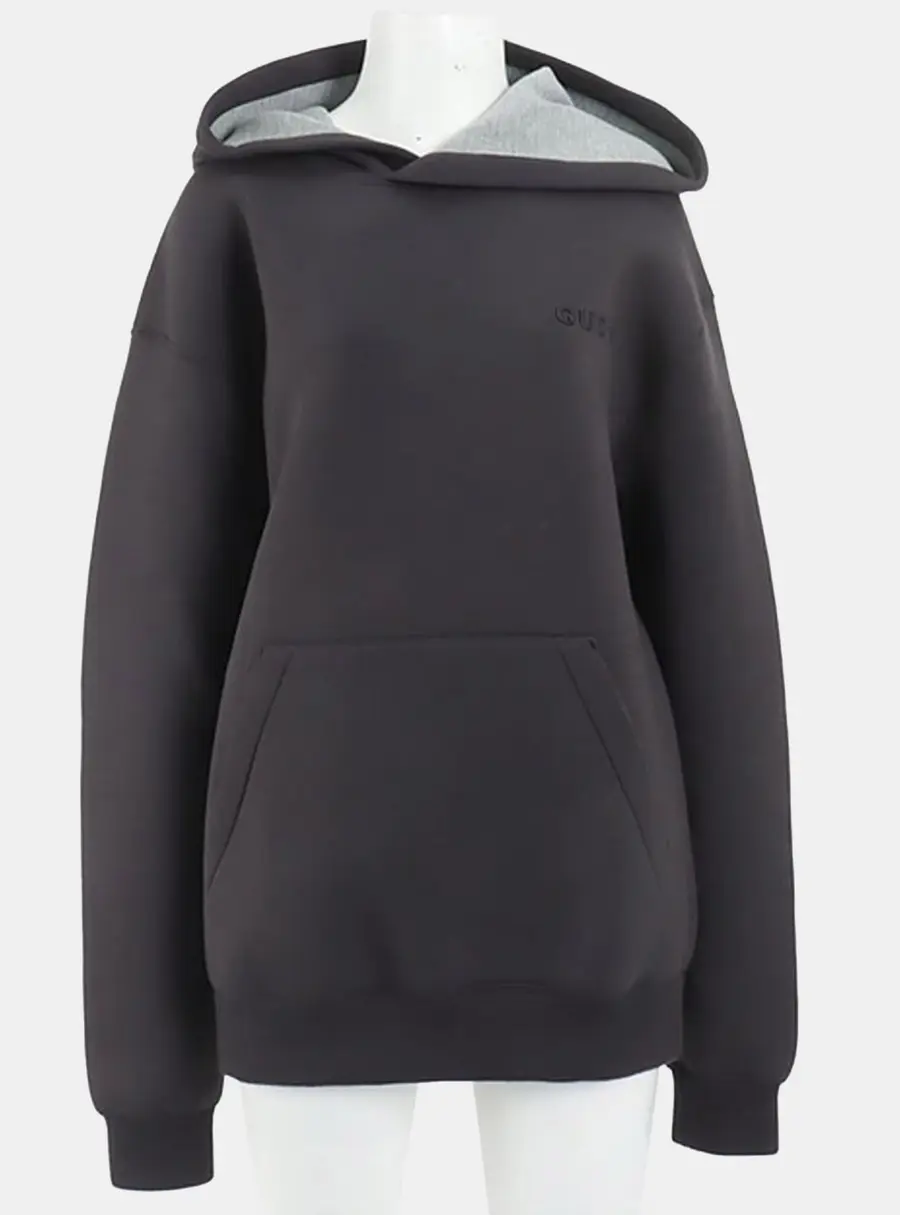 Gucci Neoprene Black Long Sleeve Hoodie