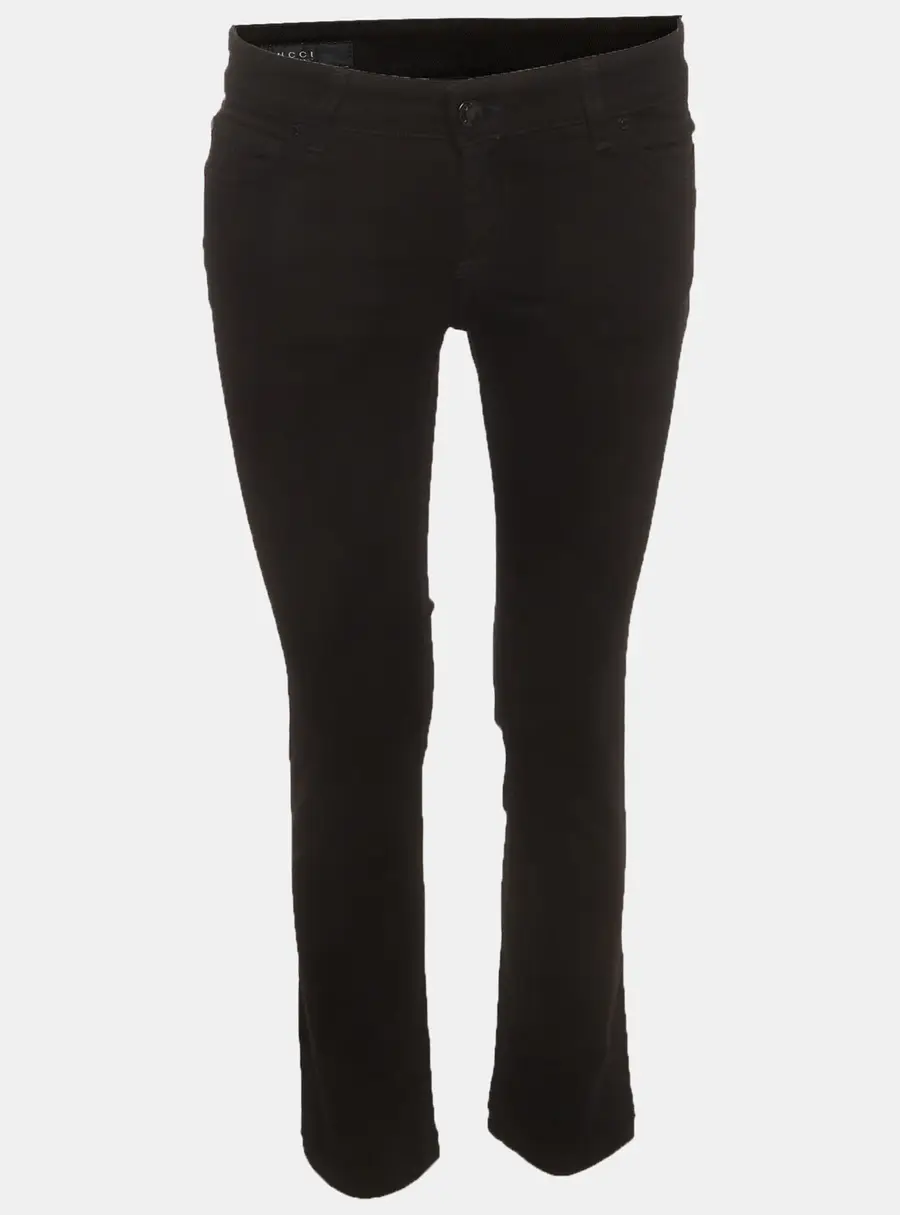 Gucci Black Denim Straight Fit Jeans S / Waist 30"