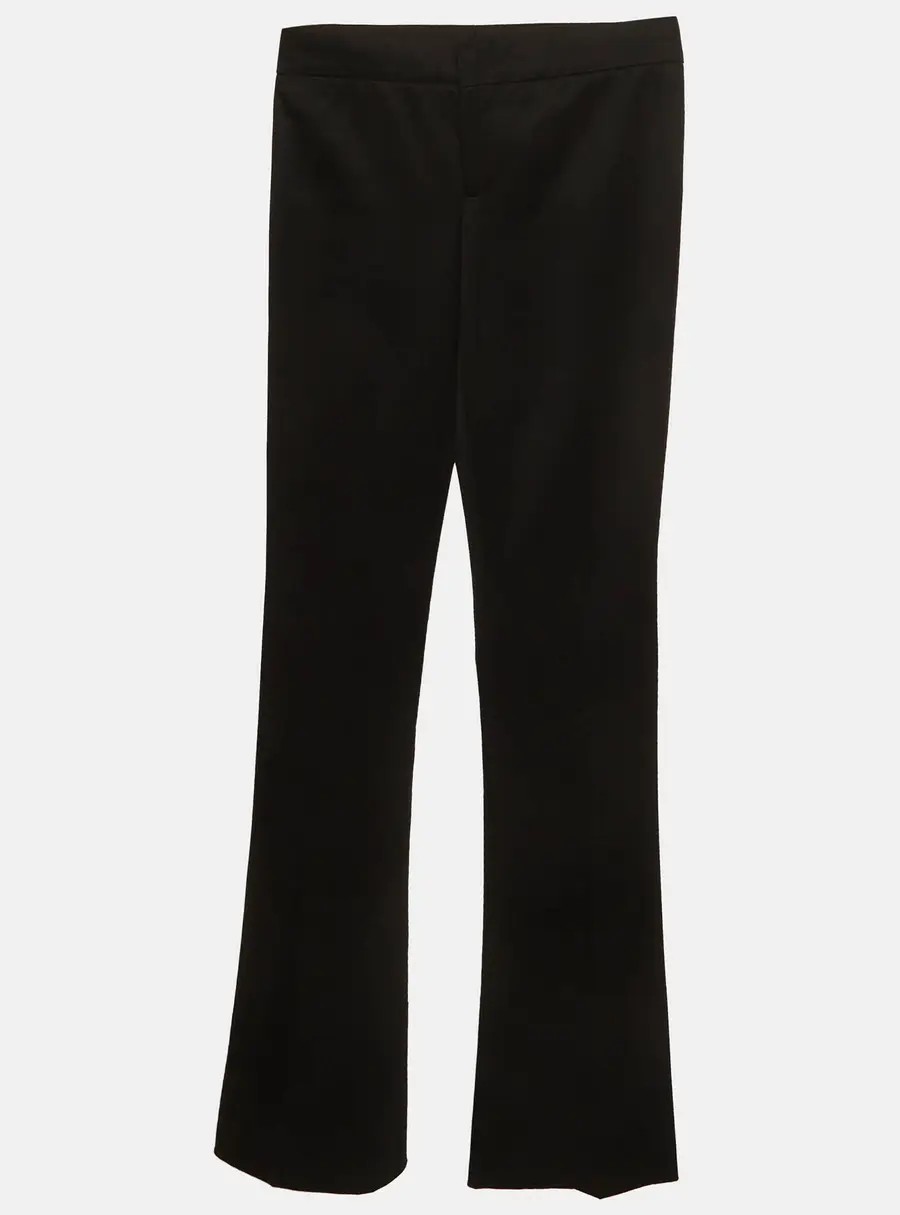 Gucci Black Gabardine Flared Trousers S