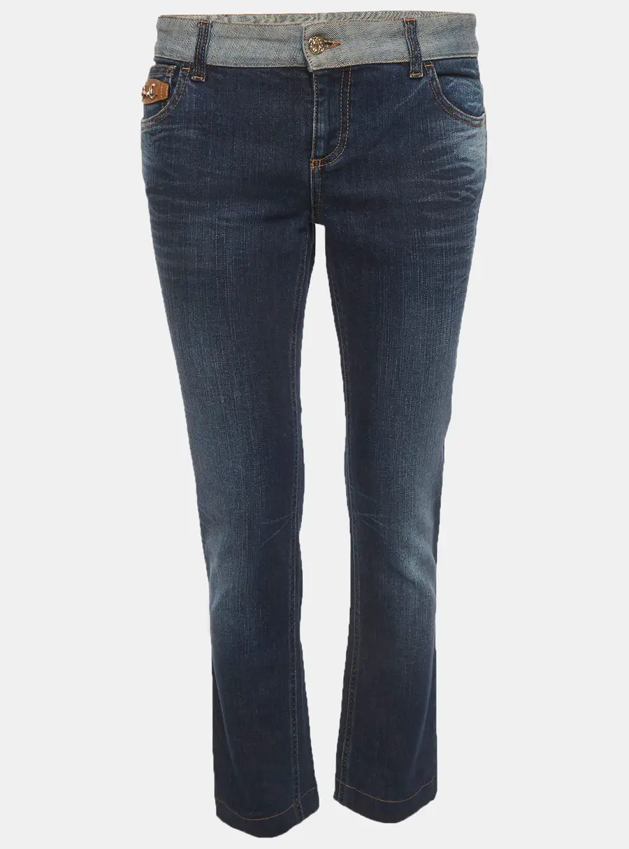 Gucci Blue Denim Horsebit Detail Skinny Jeans M/Waist 30"