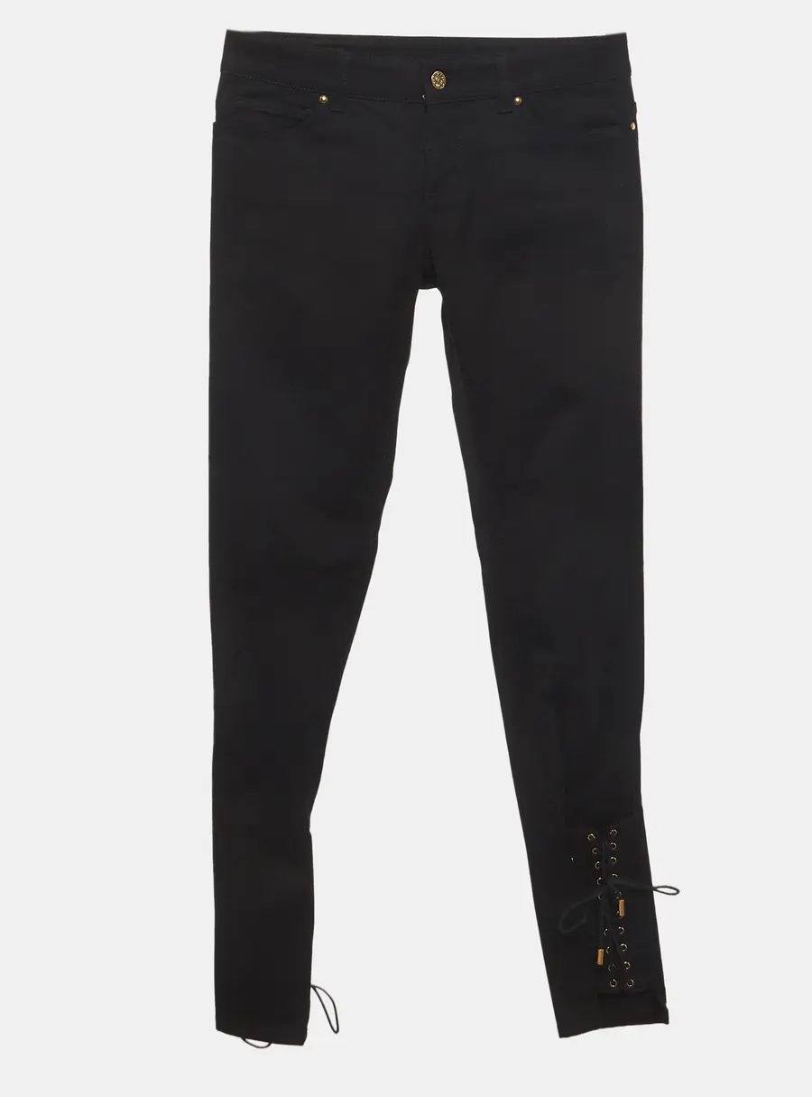 Gucci Black Denim Lace Detail Skinny Jeans S/Waist 30"
