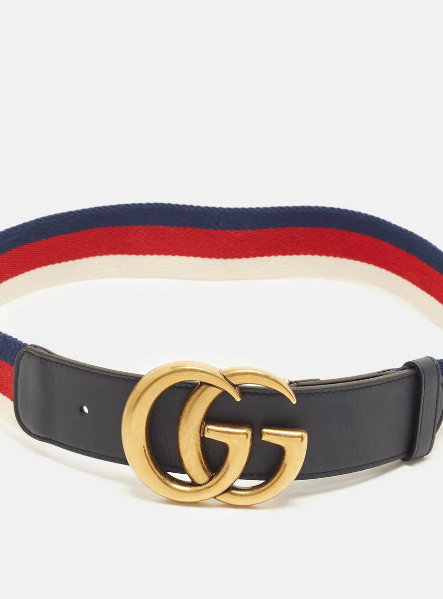 Gucci Double G 75 CM Multicolor Sylvie Web Canvas and Leather